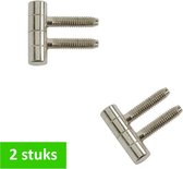SENCYS inboorpaumelle | 11 x 30 mm | voor meubels | vernikkeld | 2 stuks
