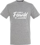 Foxwild Heren t-shirt | Foxwild | Hatseflatse | Massa is kassa | Peter Gillis | Grijs