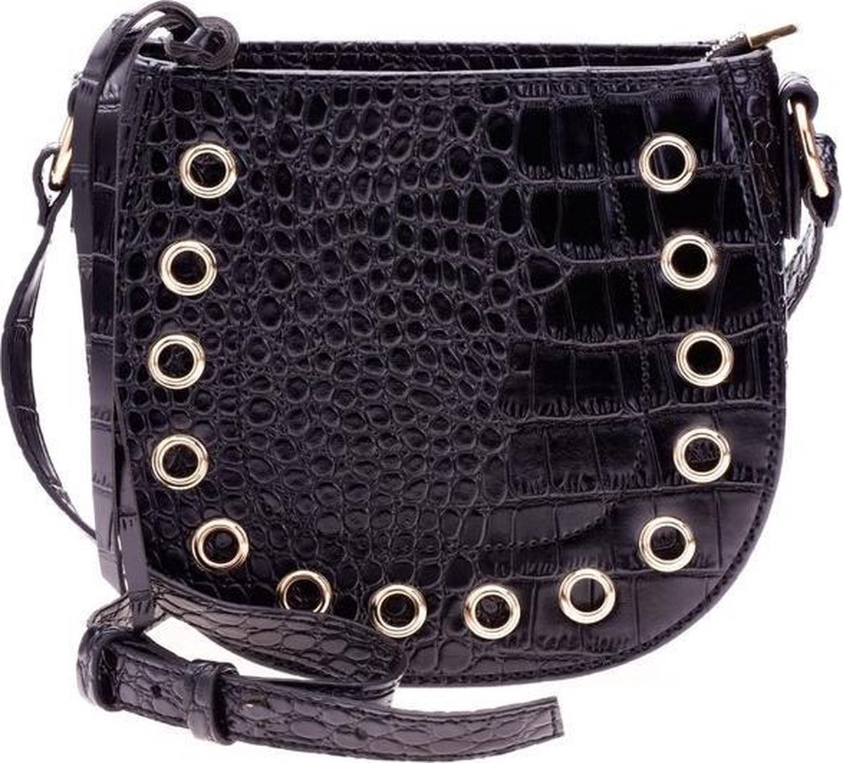 Elvy Fashion - Stevie Eyelets Bag - Black - One Size