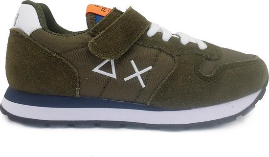 Sun68 Boys Tom Solid Nylon Lage sneakers - Leren Sneaker - Jongens - Groen  - Maat 33 | bol.com