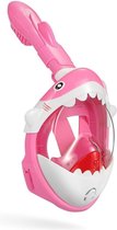 Atlantis Full Face Mask Shark - Snorkelmasker - Kinderen - Roze
