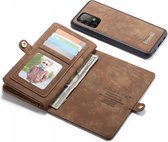 CaseMe 2-in-1 Samsung A52 / A52S Hoesje Book Case en Back Cover Bruin