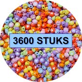 Fako Bijoux® - Perles Hartjes en Bulk - Acryl - 7mm - Fabrication de Bijoux - 3600 Pièces - Candy