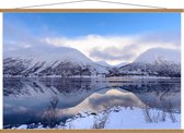 Schoolplaat – Landschap van IJs - 120x80cm Foto op Textielposter (Wanddecoratie op Schoolplaat)