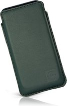 Insteekhoesje iPhone - Leren case - Groen - Size 3-CABANA