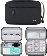 WiWu Cozy Storage Bag - Medium - organizer voor elektronica & kabels (20x14.5x7cm) - Zwart