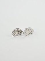 Studs ananas - Zilver