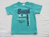 dirkje, garçons, t-shirt à manches courtes, vert, brésil, 86-18 mois