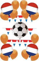 e-Carnavalskleding.nl Nederland voetbal feestpakket Small|Kant en klaar ek feestversieringspakket
