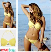 BOHO Bikini Top - Ibiza - Devine - yellow - Geel - S - Cup A