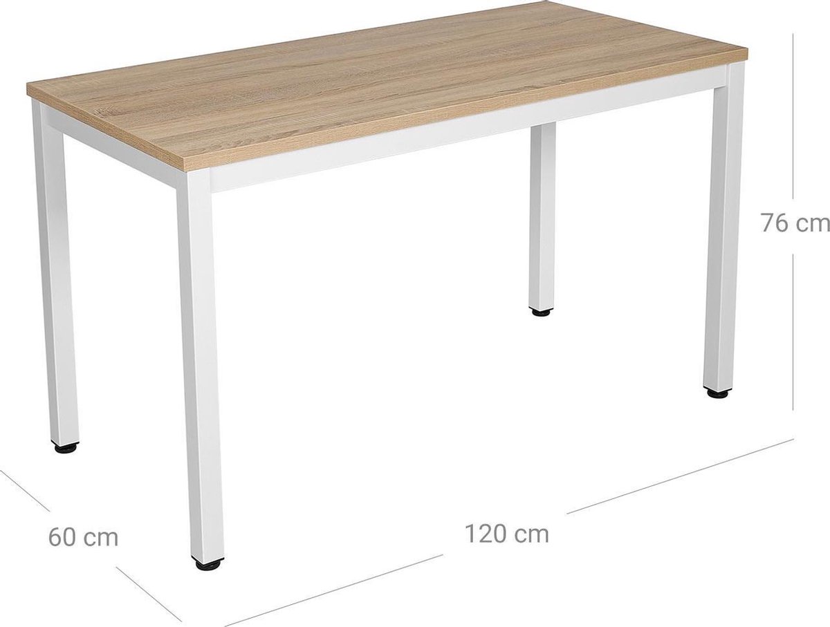 VASAGLE computertafel, groot bureau, pctafel, kantoortafel, werktafel