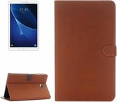 Voor Galaxy Tab A 10.1 / T580 Archaize Textuur Magnetische Horizontale Flip Leren Case met Houder (Koffie)