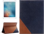 Horizontale leren flip case in boekstijl met houder & kaartsleuven en portemonnee voor iPad Pro 9,7 inch (donkerblauw)