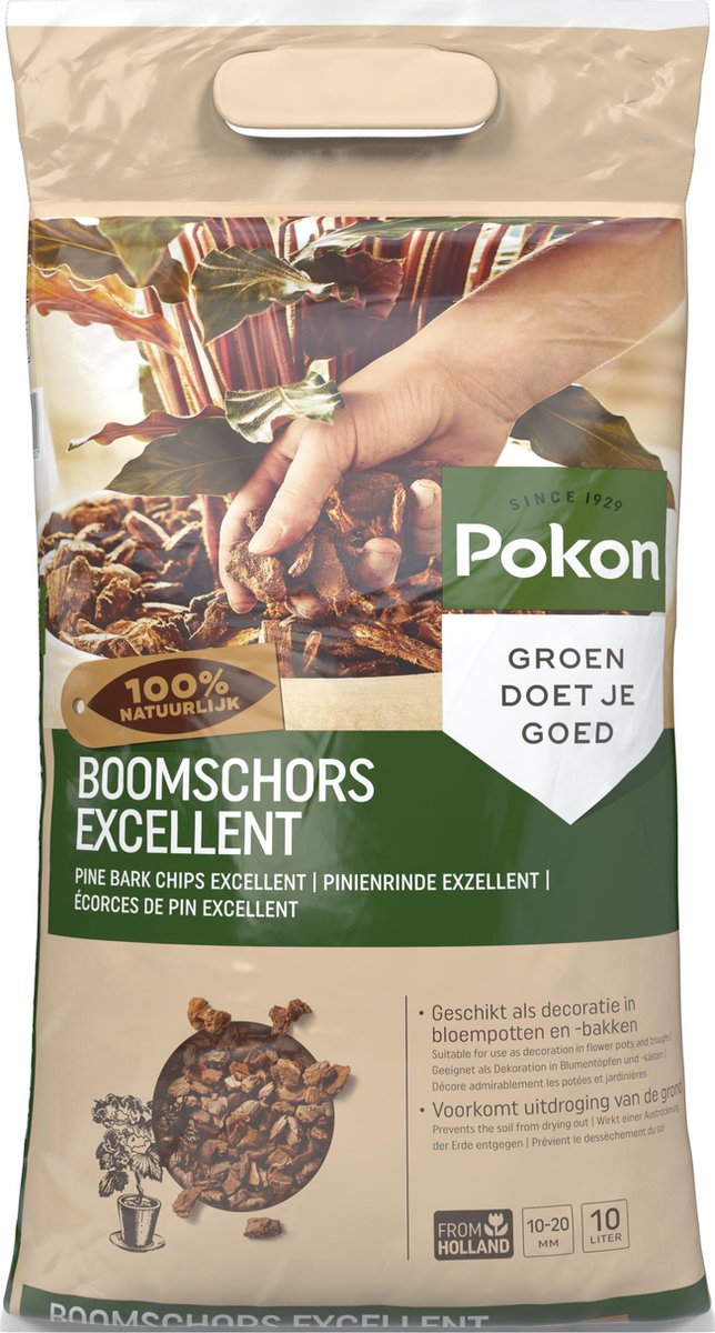 Bol.com Pokon Boomschors Excellent - Sierschors - Boomschors Decoratie - 10L aanbieding