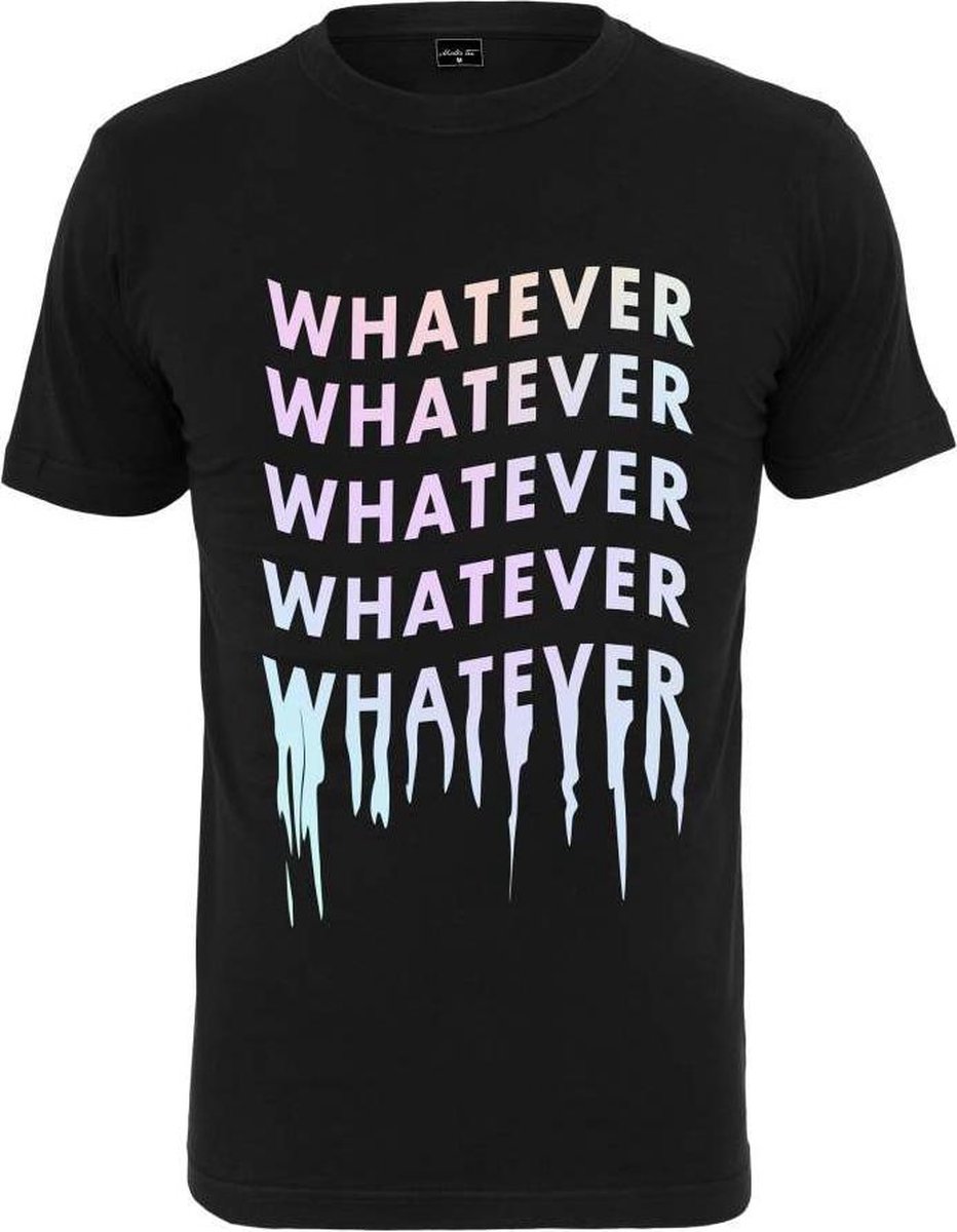 Urban Classics Heren Tshirt -XS- Whatever Repetition Zwart