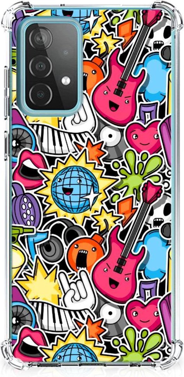 Samsung Galaxy A52 4G/5G Anti Shock Bumper Case Punk Rock