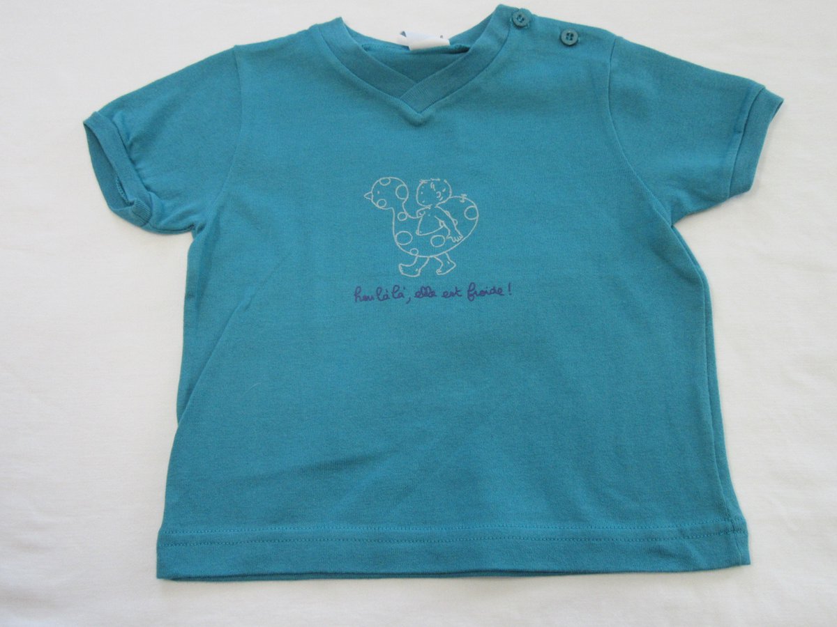 petit bateau , jongens, t-shirt korte mouw , turquoise , badeend , 74 - 12 maand