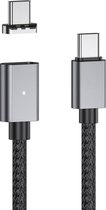 DrPhone TITAN Type C naar USB-C - 4K @60HZ Video + Audio Uitvoer - 100W Laden - Magnetische Kabel - Geschikt voor o.a. MacBook / iPad / Laptop + Data Transfer