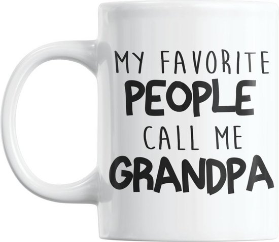 Foto: Studio verbiest mok opa grootvader grandpa my favorite people call me grandpa 8 300ml