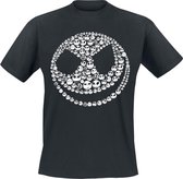 The Nightmare Before Christmas Kleine Hoofdjes T-shirt Zwart