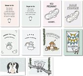 Annonces originales de grossesse / naissance | Love Jansje; cartes avec un clin d'oeil (12 pièces avec enveloppe)