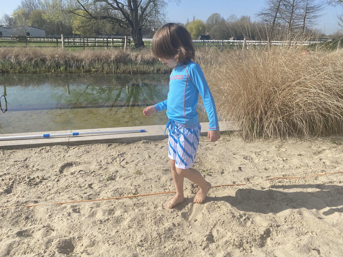 Ducksday - zwemshort - zwembroek - boardshort - jongen - UPF50+ - Stripe - 6 jaar — afbeelding 2