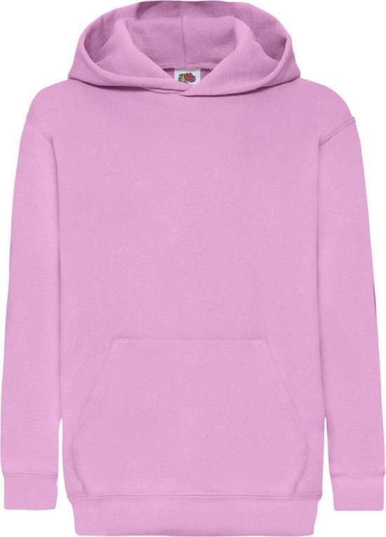 Fruit Of The Loom Kinder Unisex Sweatshirt Met Capuchon / Hoodie (Licht Rose)