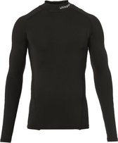 Uhlsport Distinction Pro Baselayer Shirt Opstaande Kraag Kinderen - Zwart | Maat: 128