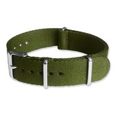 Seatbelt NATO Horlogeband Deluxe Nylon Strap Groen 20mm