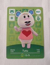 Amiibo animal crossing new horizons origineel Eu Tutu 061 kaart