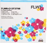 FLWR - Inktcartridge / 378XL 6-Pack / Zwart en Kleur - geschikt voor Epson