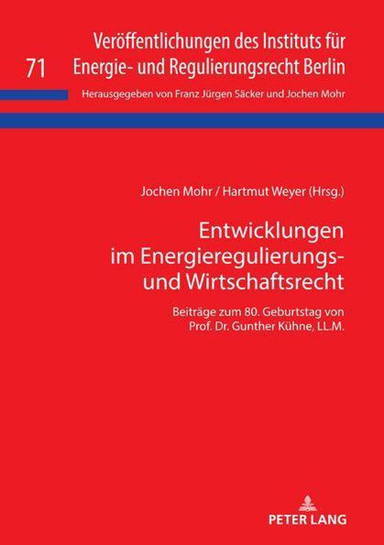 Veroeffentlichungen des Instituts fuer Energie- und Regulier ... - cover