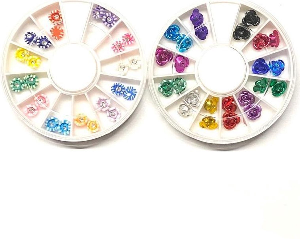 Goedkoopste 3D Nail Art - Nagel Decoratie - Set 2 x Carrousel