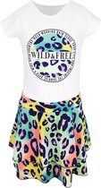 Babes & Binkies Setje Wild&Free colourful Meisjes Roze - Maat 110/116
