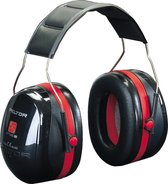 Cache-oreilles 3M Peltor Optime III H540A - Avec bandeau - Noir / Rouge
