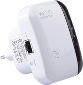 Prise d'alimentation pour amplificateur WiFi sans fil + Comprend un câble Internet GRATUIT - Amplificateur de signal WiFi - Ethernet - Prolongateur de portée sans fil - 300 Mbps - 2,4 Ghz - Blanc - GYMSTON