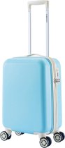 Decent Star Maxx Handbagage Koffer - 55 cm - TSA slot - Pastel Blauw