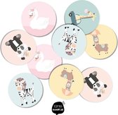 Stickerset - Boho 9 stuks.