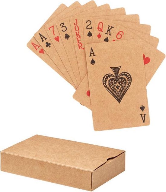 Thumbnail van een extra afbeelding van het spel Speelkaarten van gerecycled papier | volwassenen | kartonnen doosje