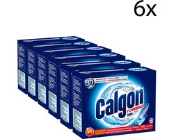 Calgon 3 in 1 Powerball Tabs Wasmachine Reiniger en Anti kalk - 55 Tabletten x6
