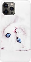 ADEL Siliconen Back Cover Softcase Hoesje Geschikt voor iPhone 12 Pro Max - Katten