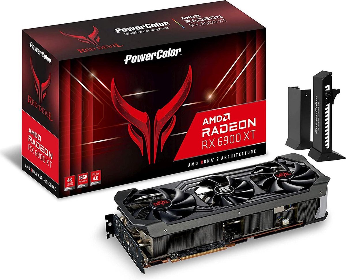 Bol.com PowerColor Raudona Devil AXRX 6900XT 16GBD6-3DHE/OC graphics card AMD Radeon RX 6900 XT 16 GB GDDR6 aanbieding
