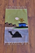Handgeweven vloerkleed / tapijt - 100% Egyptische wol Kelim - 45x70cm - Goblan