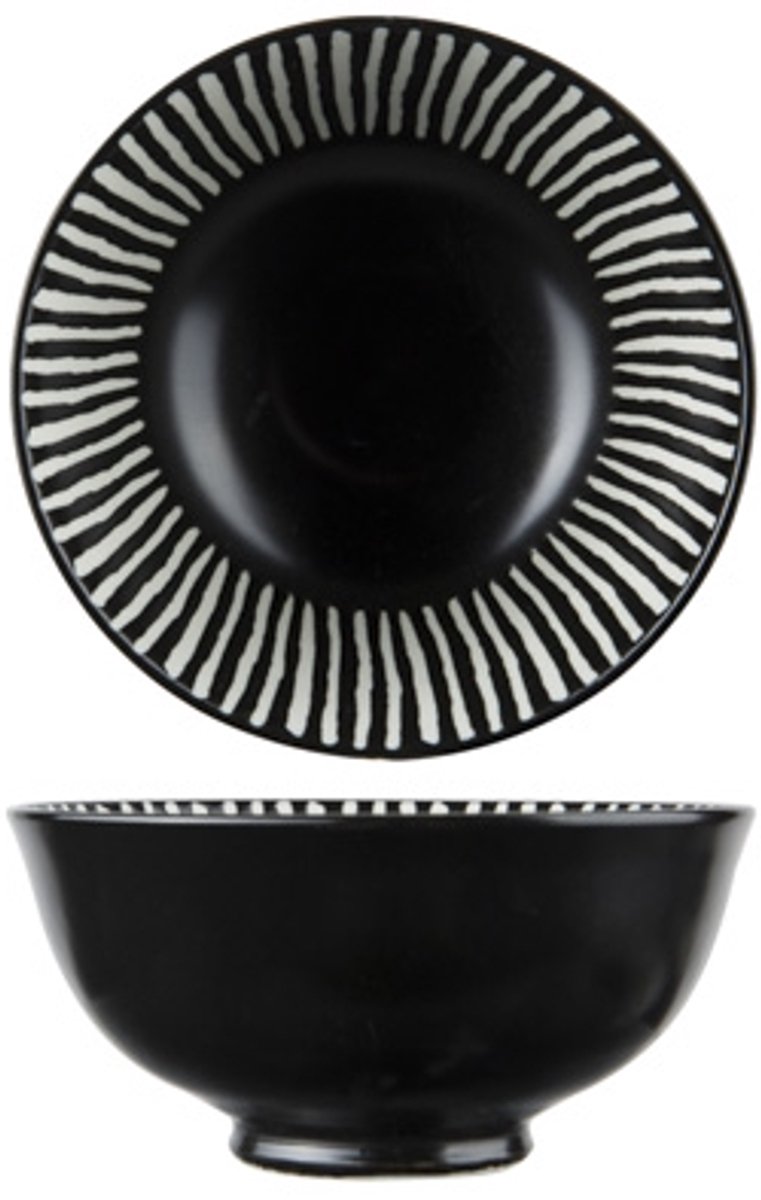 Okapi Black Bowl D12xh5,6cm28cl