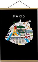 Kaart van Parijs | B2 poster | 50x70 cm | Maison Maps