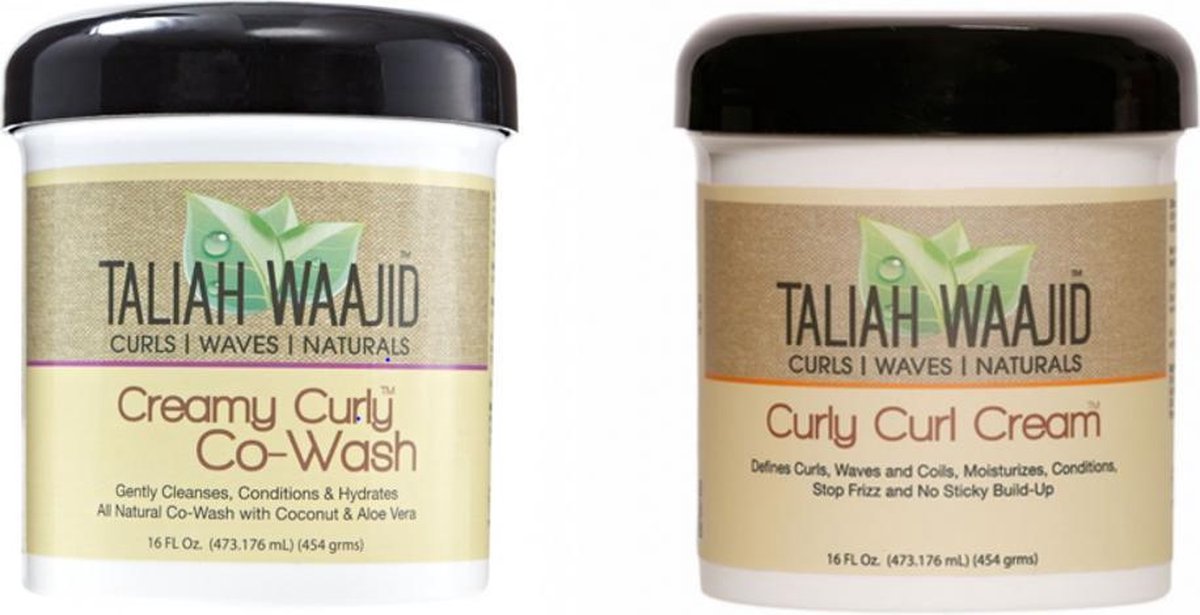 Taliah Comb Curly Curl Cream en Taliah Co-wash (473 ml)