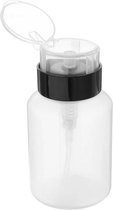 Dispenser pomp M, ZWART 150 ml. Voor het bewaren van vloeistoffen voor nagels, zoals: nagellakremover, gel cleaner