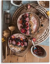 Acrylglas - Smoothie Bowl  - 30x40cm Foto op Acrylglas (Wanddecoratie op Acrylglas)