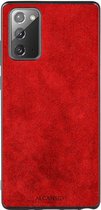 Samsung Galaxy Note 20 Alcantara case 2020 - Rood