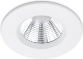 LED Spot - Inbouwspot - Nitron Zagrona - 5W - Waterdicht IP65 - Dimbaar - Warm Wit 3000K - Mat Wit - Aluminium - Rond